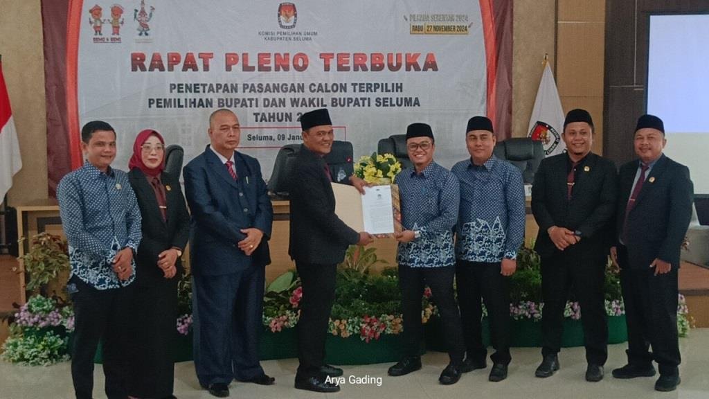 Teddy dan Gustianto Resmi Ditetapkan Pemenang Pilkada 2024