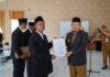Wabup Gustianto Lantik PAW Anggota BPD di Lima Desa